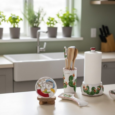 Bottle coasters Folk Lovers De Simone Sicilian Handmade Pottery Bottle coasters Folk Lovers De Simone Sicilian Handmade Pottery